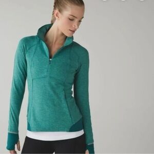 lululemon athletica Emerald Runderful Quarter-Zip Sweatshirt